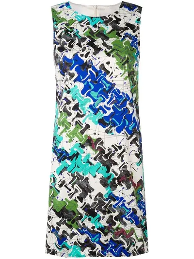 Shop M Missoni Printed Fitted Dress - White