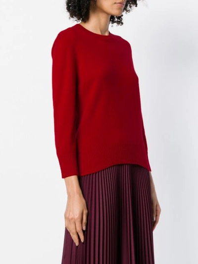 Shop Bottega Veneta Classic Sweater In Red