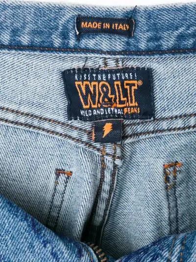 Pre-owned Walter Van Beirendonck Vintage Ink Writing Jeans In Blue