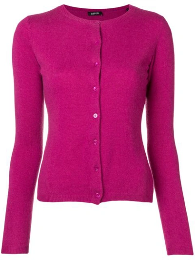 Shop Aspesi Cashmere Fitted Cardigan - Pink