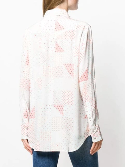 Shop Calvin Klein Jeans Est.1978 Patchwork Print Shirt In White