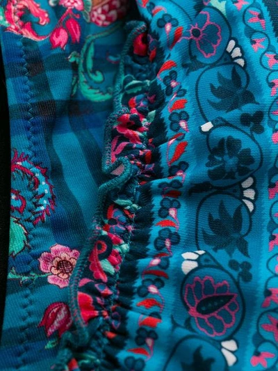 Shop Anjuna Floral Bikini Set In Blue