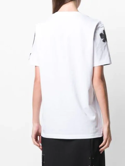 Shop Neil Barrett Floral Pocket T In White