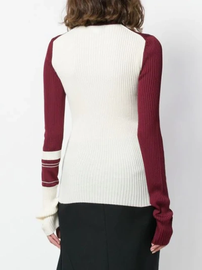 Shop Calvin Klein 205w39nyc Ribbed Sweater In Red