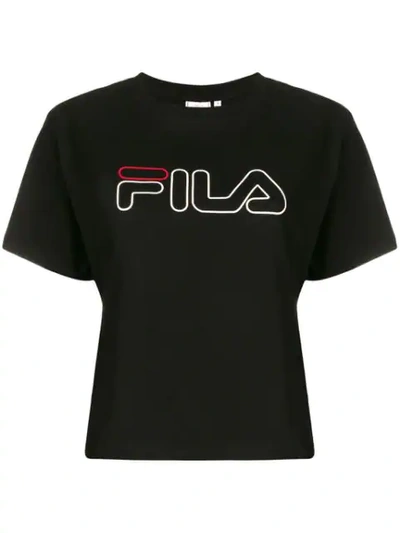 Shop Fila Logo Print T In Black