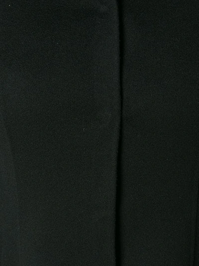 Shop Valentino Single-breasted Flared Coat In Black