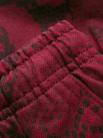 Alexander Wang T Snake Print Trousers In Red