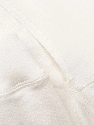 Shop Mm6 Maison Margiela Contrast Ruffles Sweatshirt In White