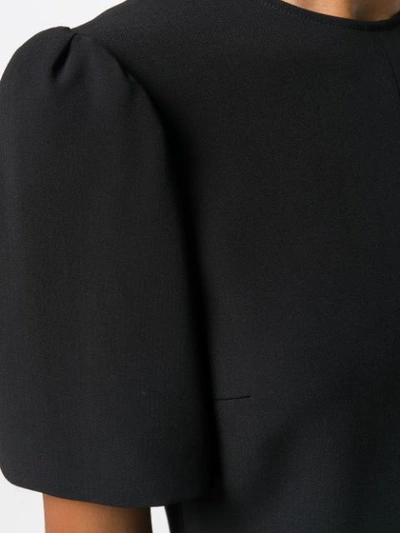 Shop Stella Mccartney Fitted Silhouette Dress - Black
