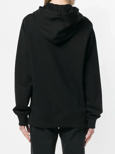 Shop Helmut Lang Box Logo Hoodie In Black
