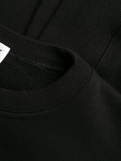 Shop Saint Laurent Palm Tree Print Sweatshirt In Black