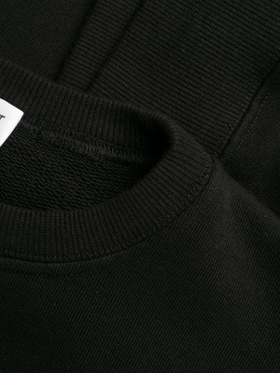Saint Laurent Palm Tree Print Sweatshirt In Black