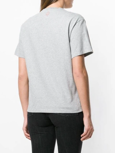 Shop Golden Goose Upside-down Logo T-shirt In Grey