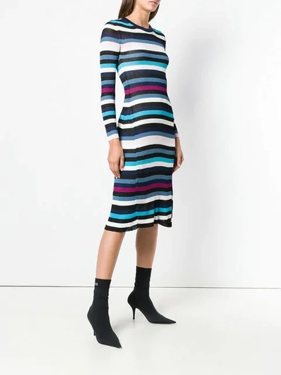 Shop Altuzarra Knitted Dress In Blue