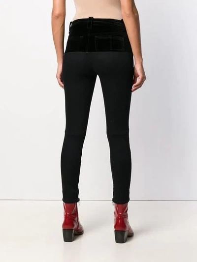 front fastened skinny jeans 