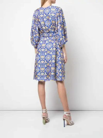 Shop Cynthia Rowley Daley Aline Midi Dress In Blue