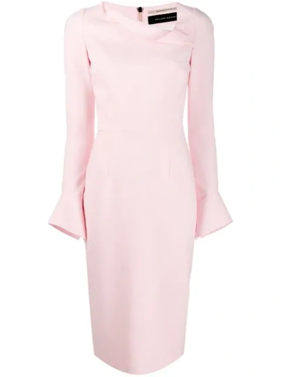 Shop Roland Mouret Limand Dress In Pink