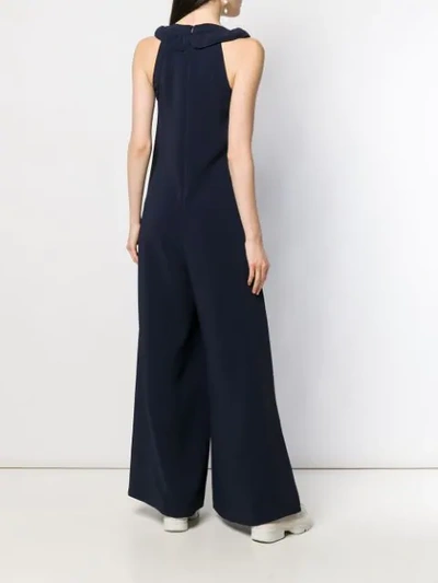 Shop Red Valentino Wide-leg Jumpsuit In Blue