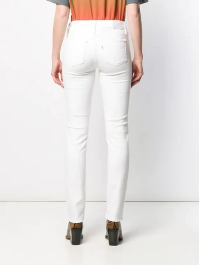 LEVI'S 修身牛仔裤 - 白色