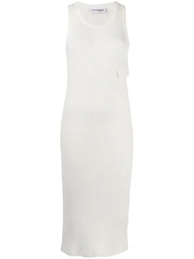 Shop Courrèges Fitted Midi Dress - White