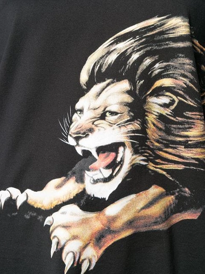 Shop Givenchy Lion Print T-shirt In Black