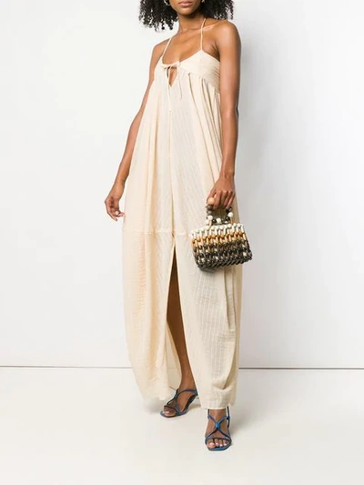 Shop Jacquemus Calci Dress In Neutrals