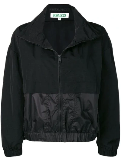 Shop Kenzo Elasticated Waist Jacket In Black
