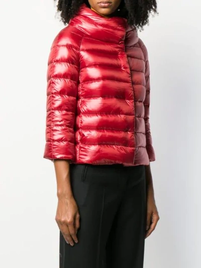Shop Herno Sofia Padded Jacket In 6600 Rosso