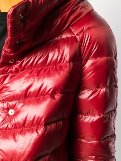 HERNO SOFIA PADDED JACKET - 红色