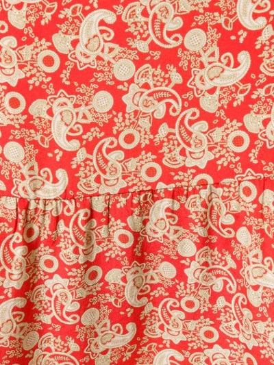 Shop Sandro Paisley Print Midi Dress In Red