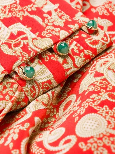 Shop Sandro Paisley Print Midi Dress In Red