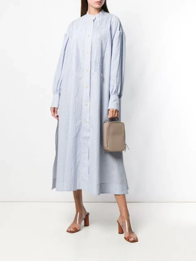 Shop Sonia Rykiel Oversized Shirt Dress In Blue