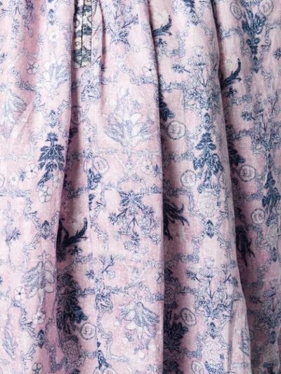 Shop Isabel Marant Étoile Flared Longsleeved Dress In Pink
