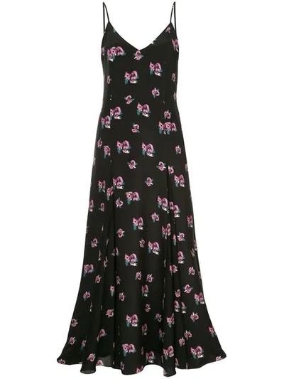 Shop Racil Floral Print Dress In Black