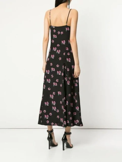 Shop Racil Floral Print Dress In Black