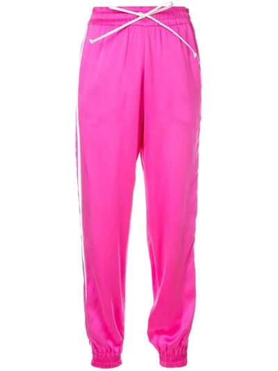 Shop Amiri Side Stripe Track Trousers In Pink