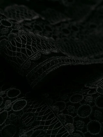 Shop Self-portrait Ruffle Detail Jumpsuit In Black