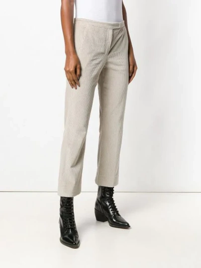 Shop Max Mara 's  Straight-leg Corduroy Trousers - Neutrals