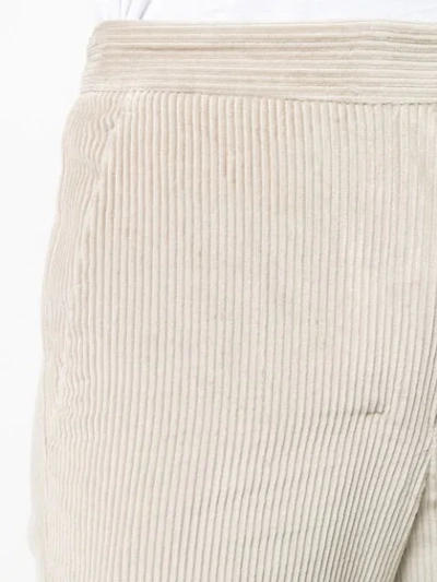 Shop Max Mara 's  Straight-leg Corduroy Trousers - Neutrals