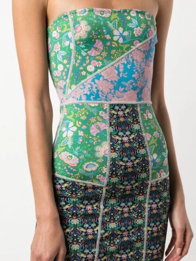 Shop Cynthia Rowley Devon Patchwork Dress In Multicolour