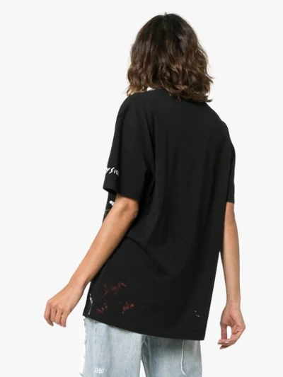 Shop Faith Connexion T-shirt Mit Grafischem Print In 001 Black