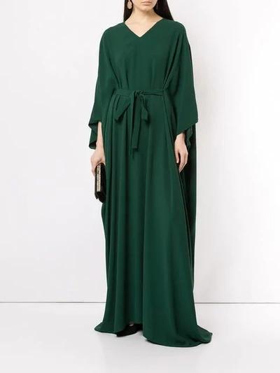 Shop Ingie Paris Kaftan Maxi Dress In Green