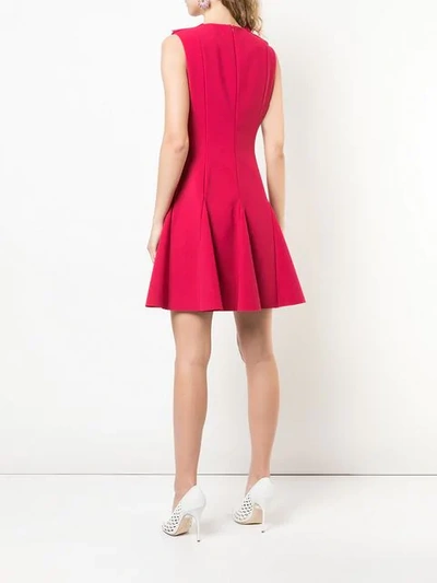 Shop Jason Wu Collection Short Sleeveless Dress In Raspberry