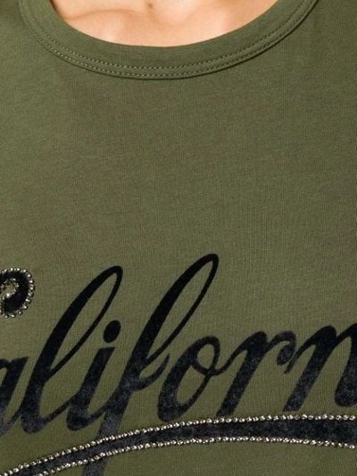 Shop N°21 California Short-sleeve T-shirt In Green