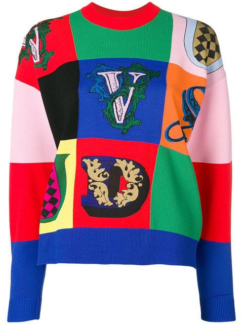 patchwork sweater