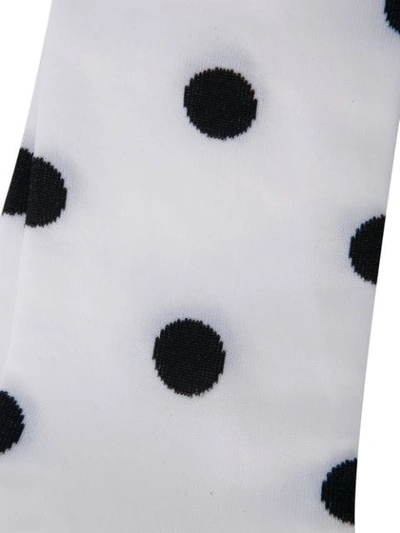 Shop Ganni 'classon Dots' Socken - Weiss In White
