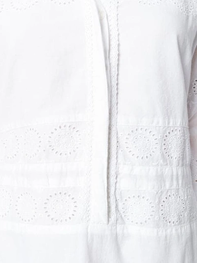 Shop Melissa Odabash Embroidered Shirt Dress - White