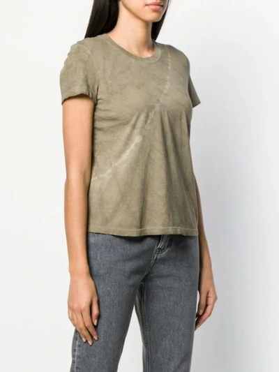 Shop James Perse Round Neck T-shirt In Green