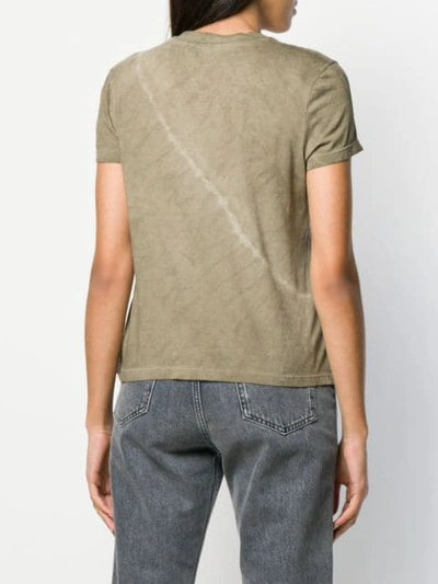 Shop James Perse Round Neck T-shirt In Green