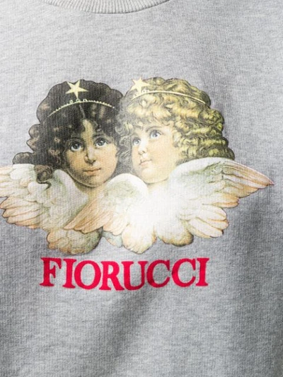Shop Fiorucci Vintage Angels Sweatshirt In Grey